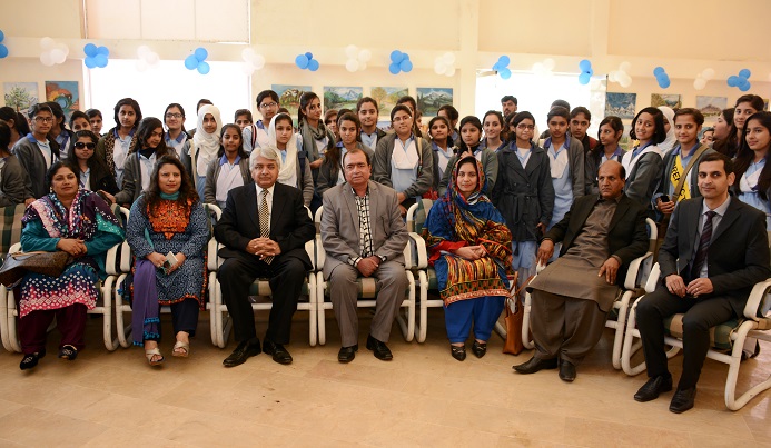 Group photo of artists and organizers at 5th Pakistan Mountain Festival