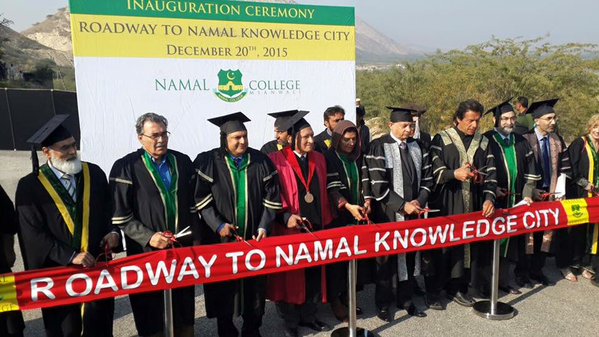 Inauguration ceremony of Roadway to Namal Knowledge City in Mianwali