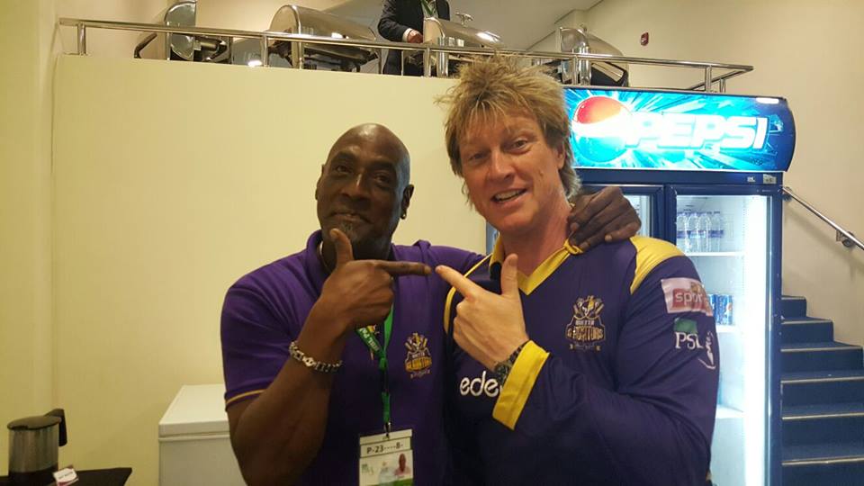 Ian Pont, a former English cricketer and a respected Sir Viv Richards