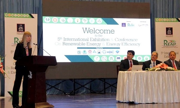 German Ambassador to Pakistan Ms. Ina Lepel 5th International Renewable Energy and Energy Efficiency Conference held in Islamabad