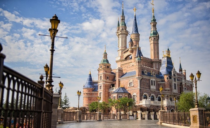 Shanghai Disneyland's Enchanted Storybook Castle is the tallest and most interactive castle in any Disney park Shanghai Disneyland's Enchanted Storybook Castle is the tallest and most interactive castle in any Disney park