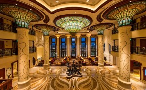 Shanghai Disneyland Hotel’s three-story lobby