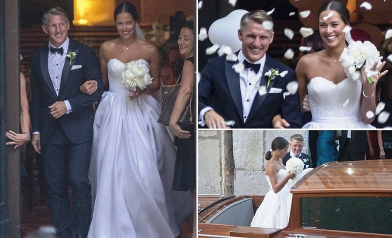 Wedding photos of German footballer Schweinsteiger and Serbian tennis ace Ana Ivanovic