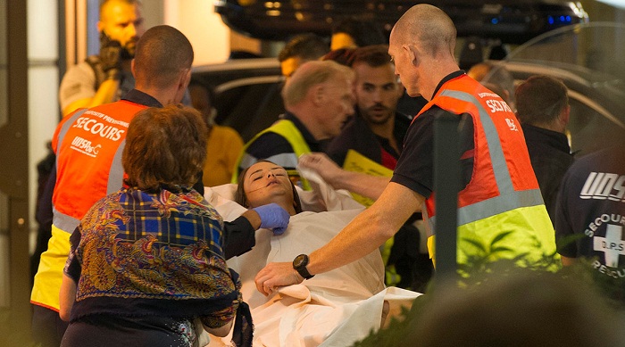  A truck rammed into a crowd celebrating Bastille Day in Nice, France, on Thursday night, killing at least 84 people in an apparent terrorist attack