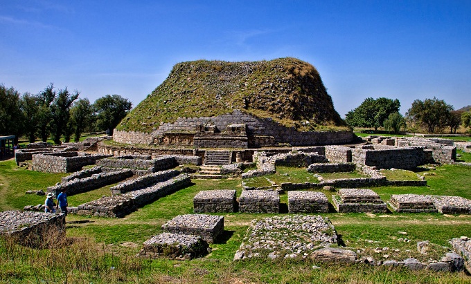 Dharmarajika Stupa in Taxila is the earliest Buddhist monument in Pakistan
