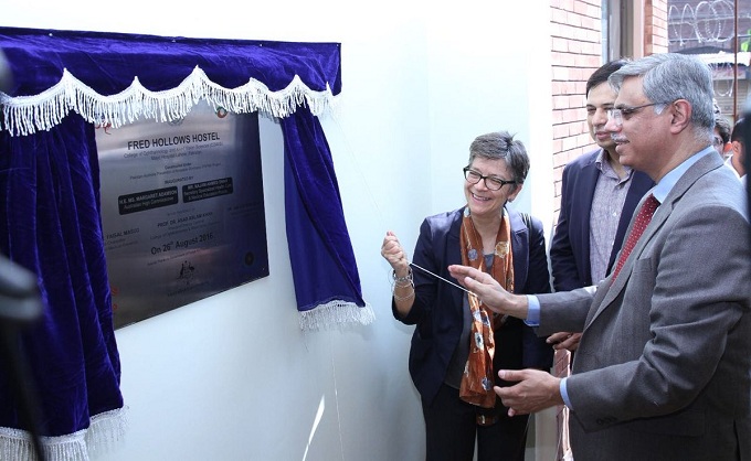 Australian High Commissioner Ms. Margaret Adamson, inaugurates the new women hostel for King Edward Medical University students