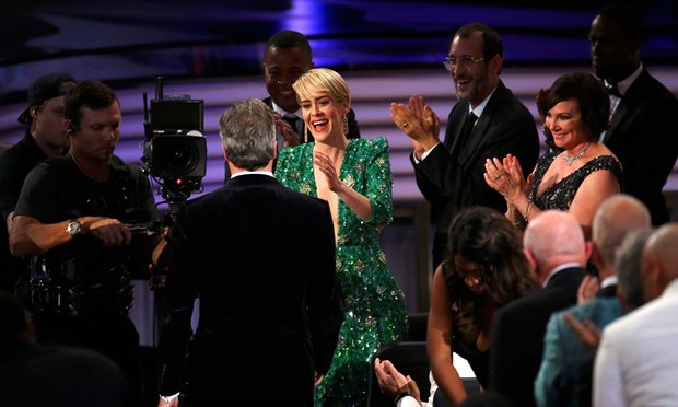 Sarah Paulson at the 68th Emmy Awards in Los Angeles