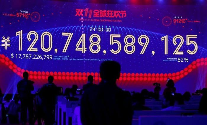 Alibaba’s Singles Day smashes sales record in 15 hours