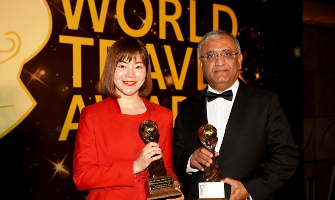 Aziz Boolani, Chief Executive Officer - South & Central Asia, Islamabad Serena Hotel at the 2017 World Travel Awards Asia and Australasia ceremony in Shanghai, China.