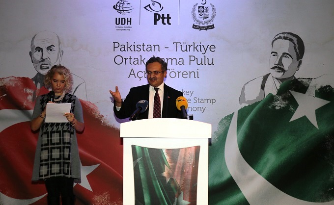 Ambassador of Pakistan in Turkey, Mr. Muhammad Syrus Sajjad Qazi addressing guests at the ceremony