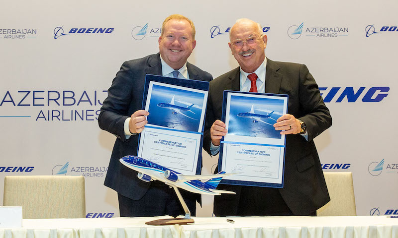 Azerbaijan Airlines orders eight Boeing 787 Dreamliners to grow long-haul fleet