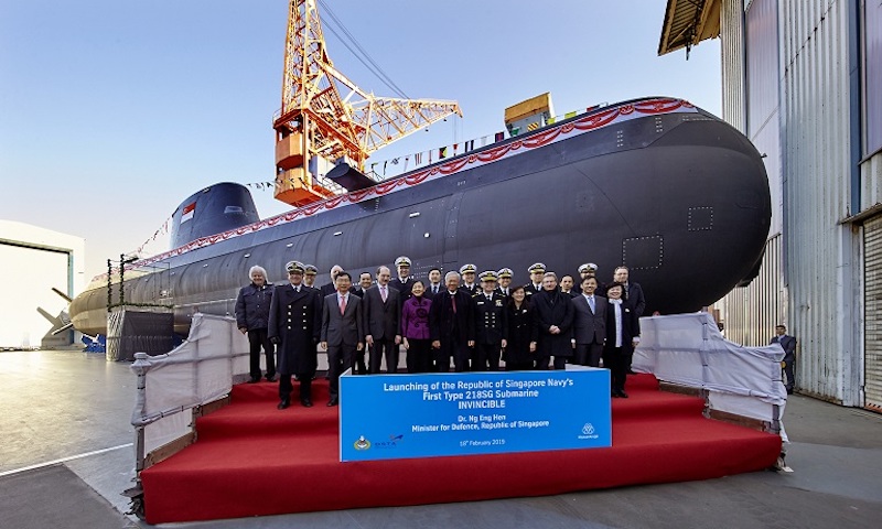 The first Type 218SG submarine was launched in February 2019. (Image Credit: TKMS)