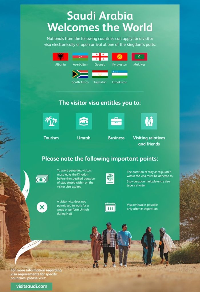 Saudi Arabia expands visitor e-visa program to these 8 countries