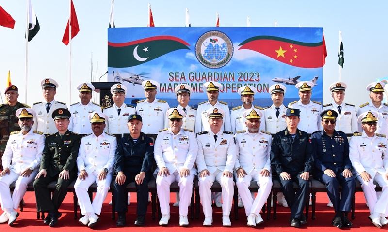 The Pakistan, China Sea Guardian-3 joint maritime exercise kicked off with an impressive opening ceremony at the Karachi Naval Dockyard on November 11, 2023.The naval exercise will conclude on November 17, 2023.