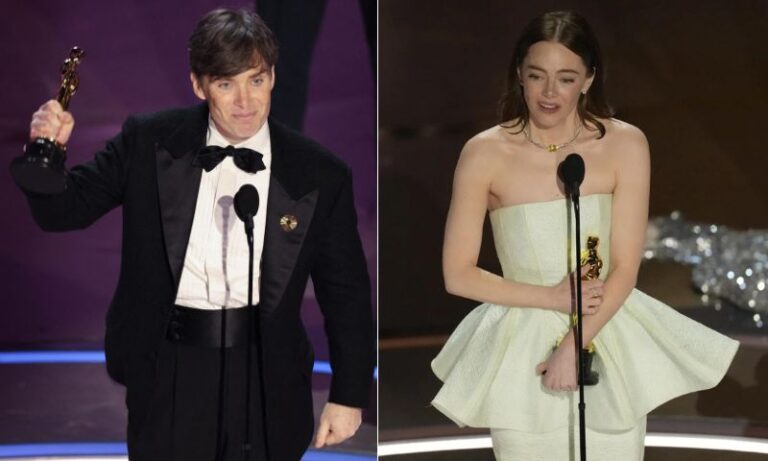Oscars 2024: ‘Oppenheimer’ wins best picture, Cillian Murphy and Emma Stone win top acting awards