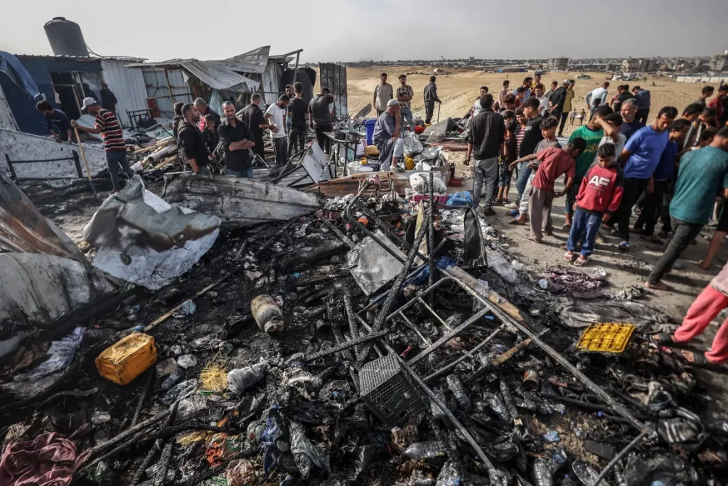 Israeli strikes on Rafah camp