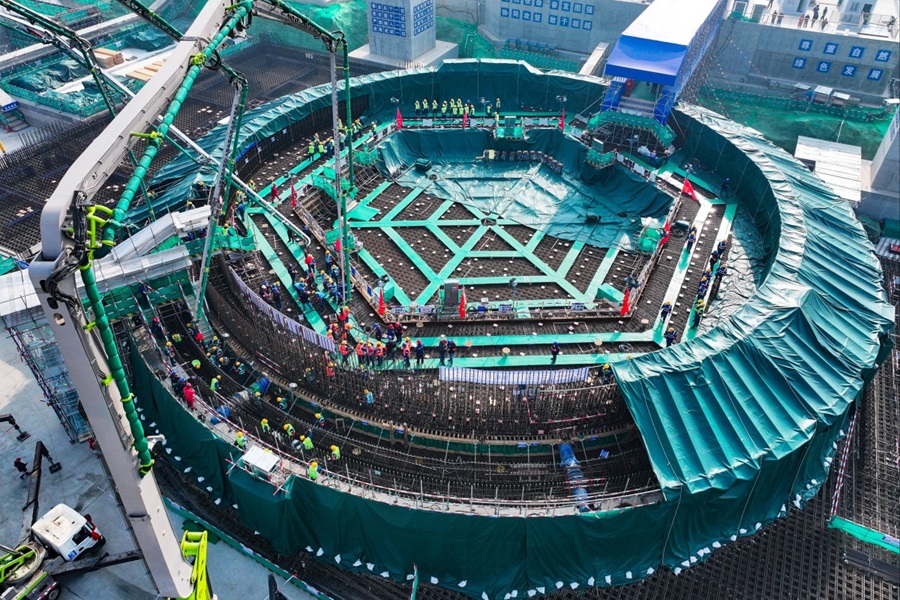 Nuclear power plant under construction in China